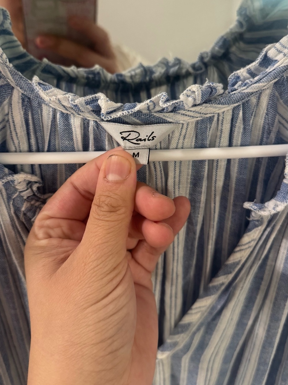 LIKE NEW RAILS 100% Cotton Amelia New Haven Striped Midi Dress - Picture 5 of 6